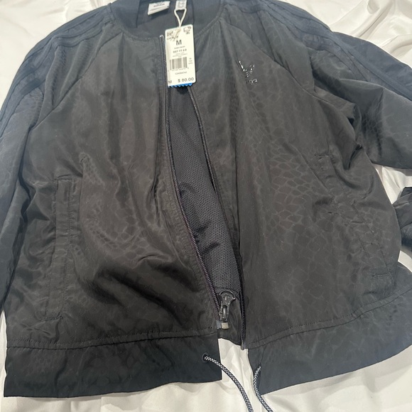 Adidas Black Bomber Jacket for Women - Picture 2 of 5